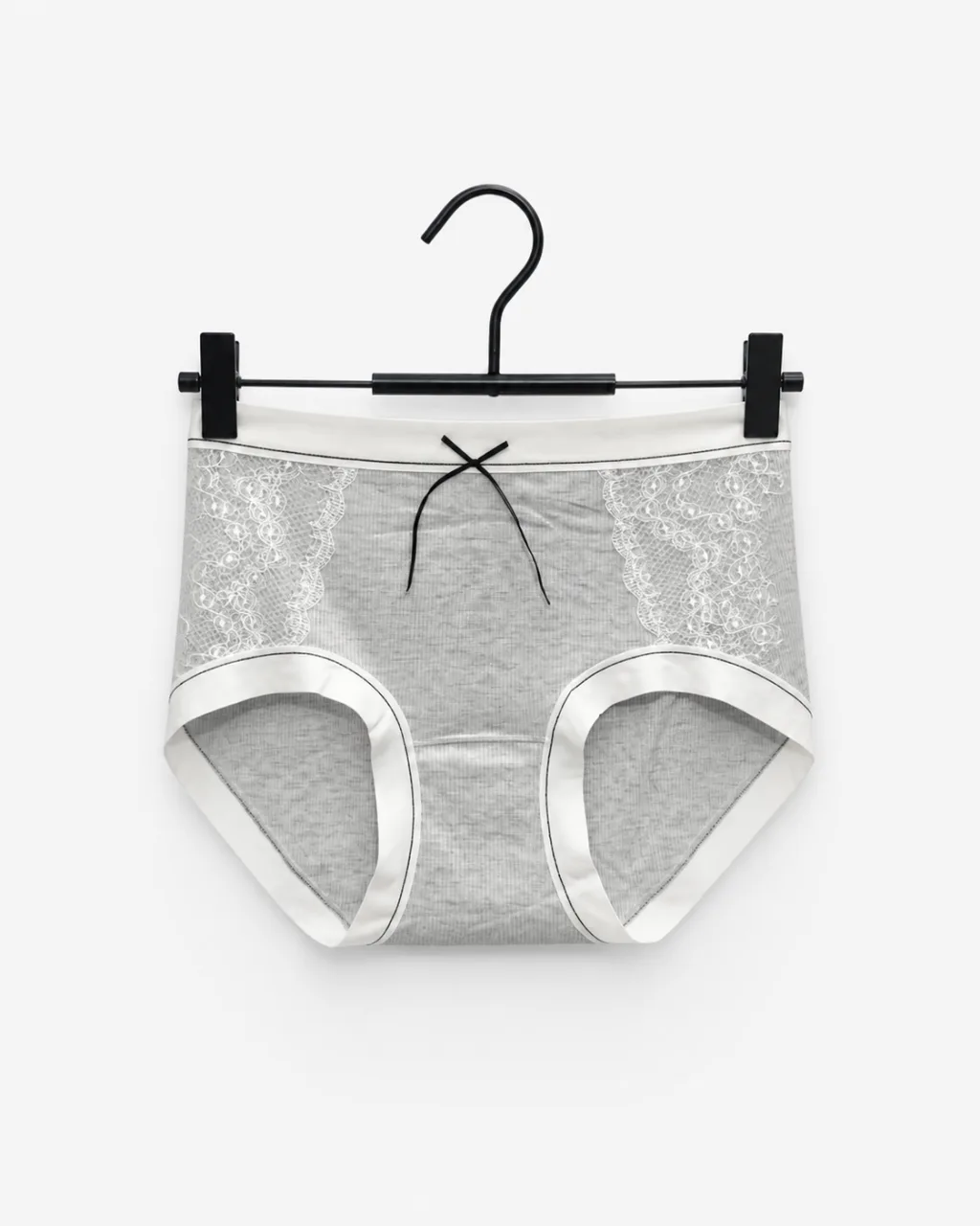 Women's Lace-Panel Ribbed Panty - Style 6773