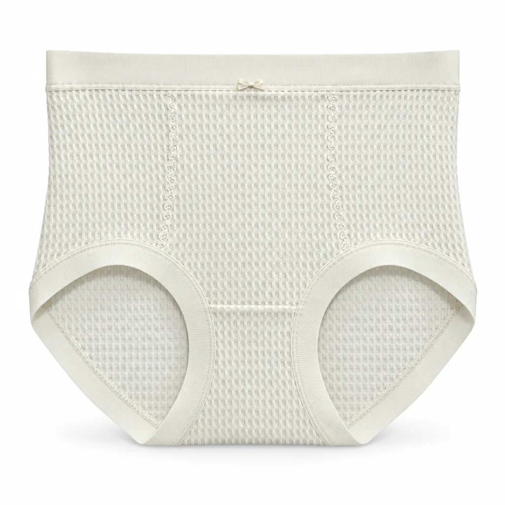 Women's Waffle-Knit High-Waist Panty - Style WAFFLEBRIEF0759