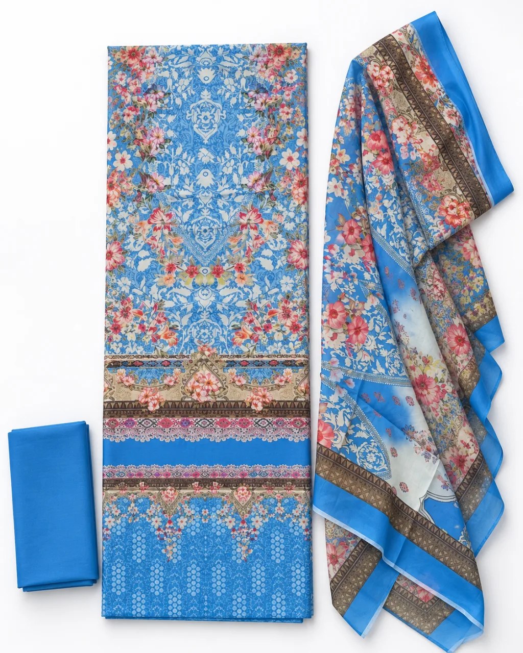 Zam Zam Sky Blue Ornate Multicolor
