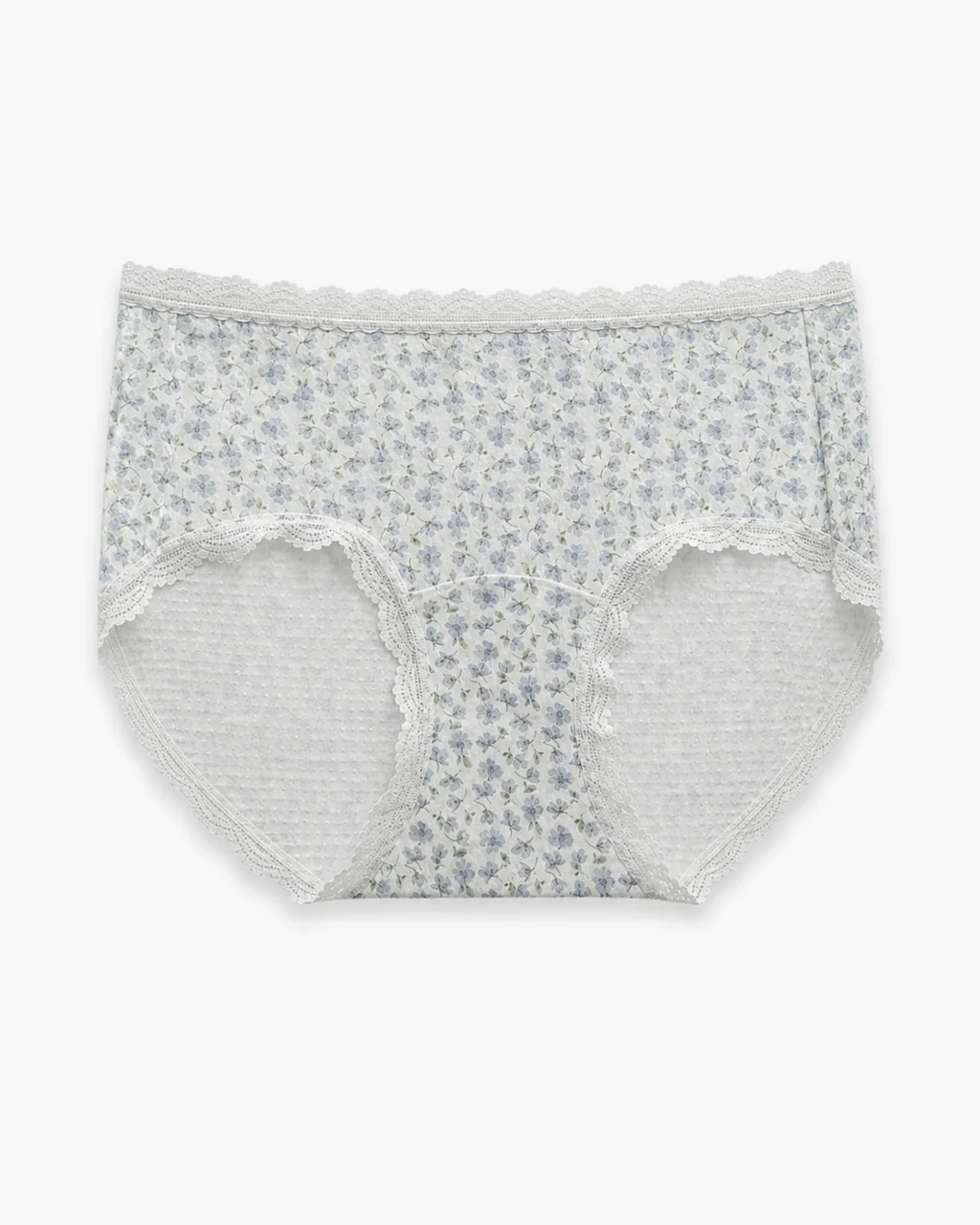 Women's Floral Lace-Trim Briefs - Style 6184