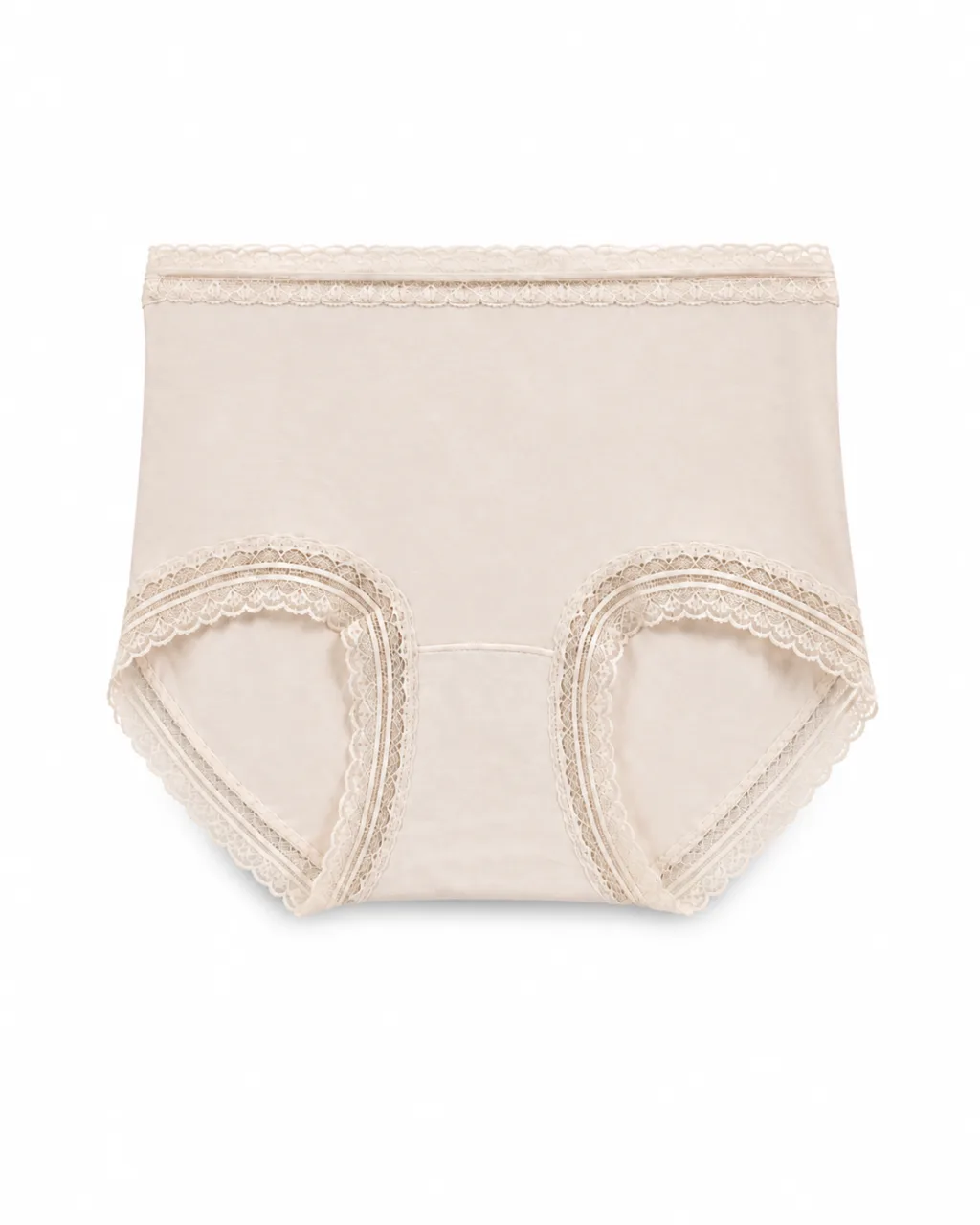 Women's Lace-Trim High-Waist Briefs - Style U80029