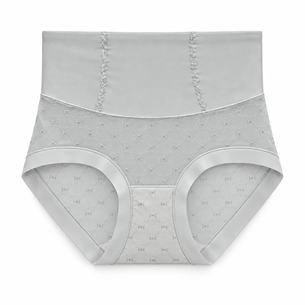 Women's Mesh-Panel High-Waist Briefs - Style 1001