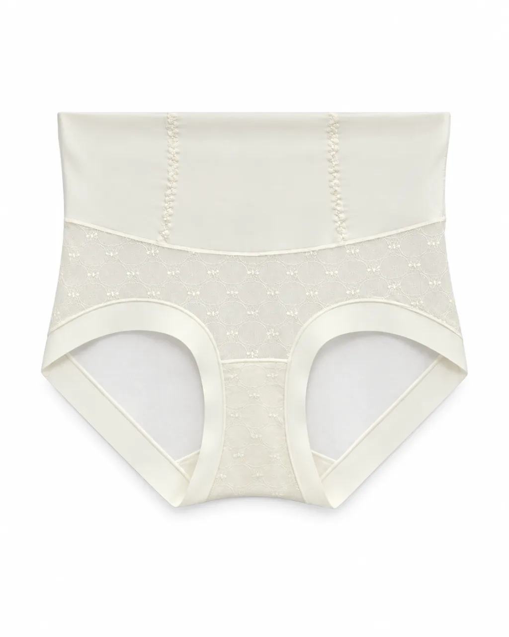 Women's Mesh-Panel High-Waist Briefs - Style 1001