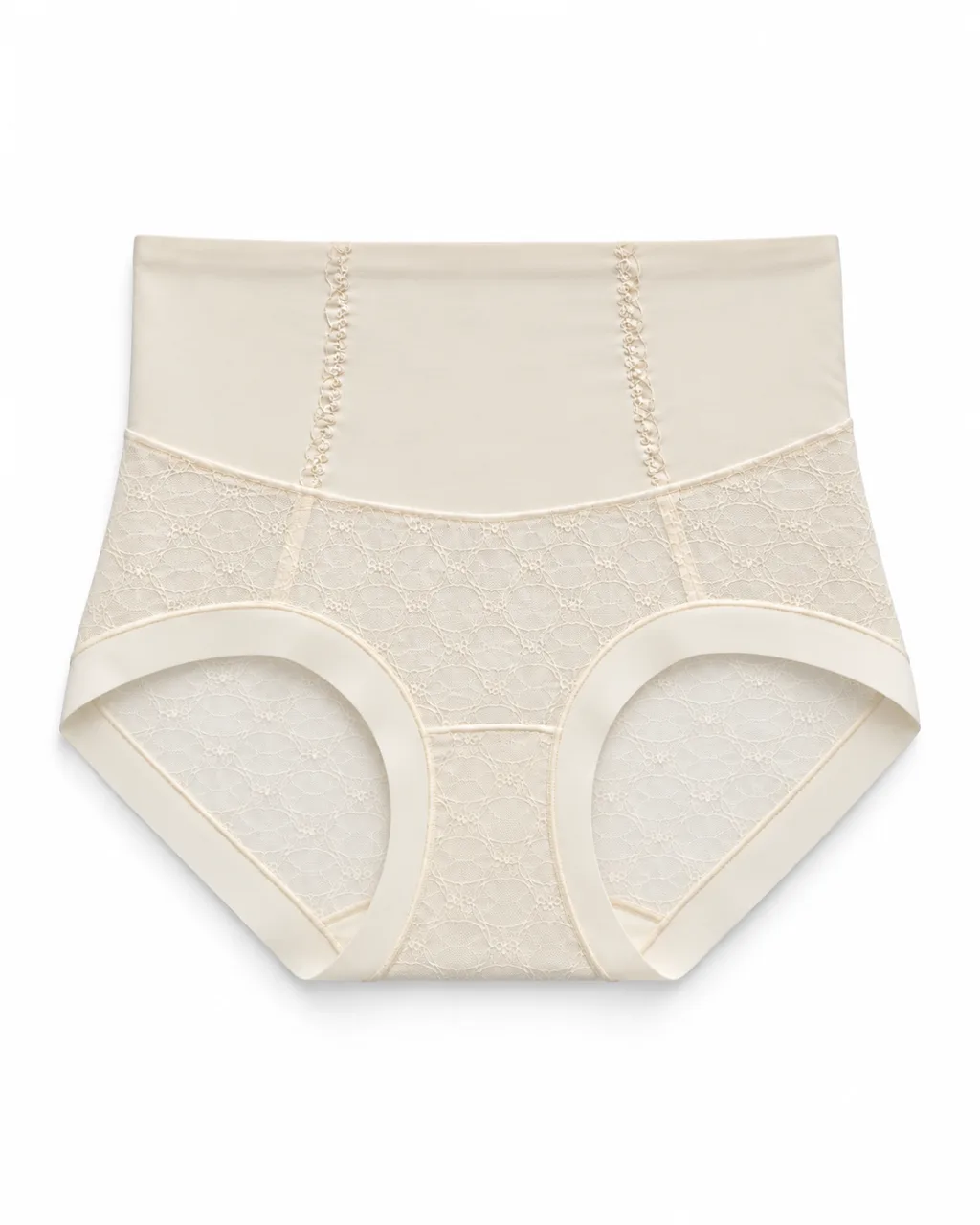 Women's Mesh-Panel High-Waist Briefs - Style 1001