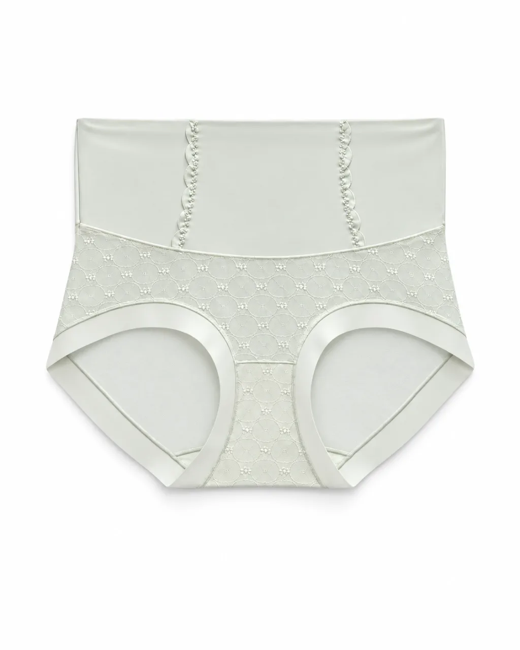 Women's Mesh-Panel High-Waist Briefs - Style 1001