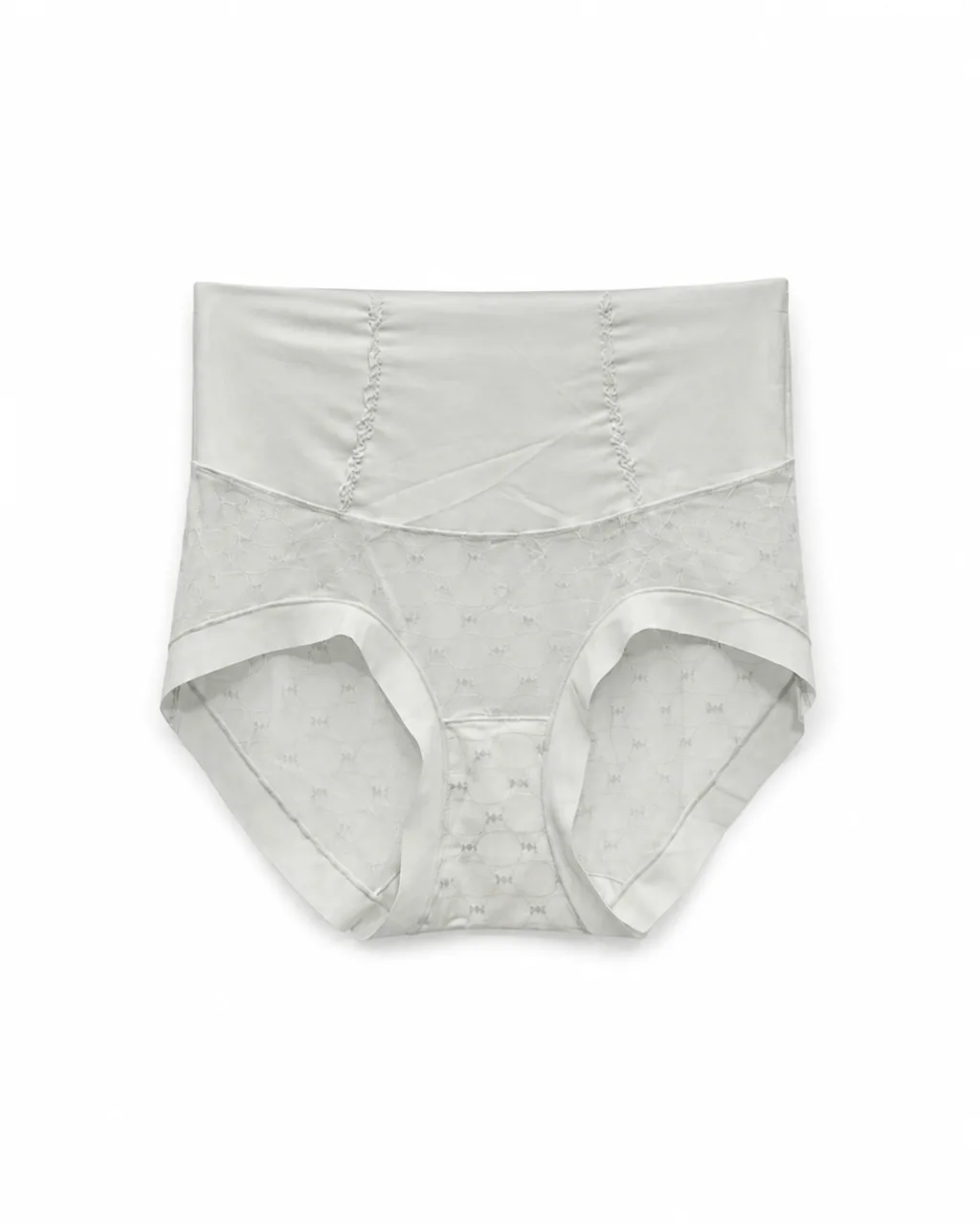 Women's Mesh-Panel High-Waist Briefs - Style 1001