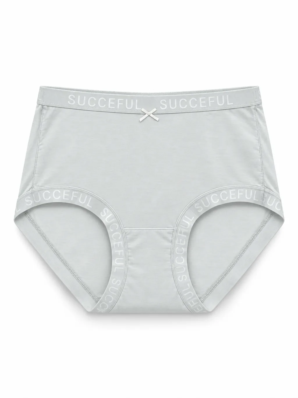 Women's Smooth High-Waist Briefs with Logo Trim - Style 33016