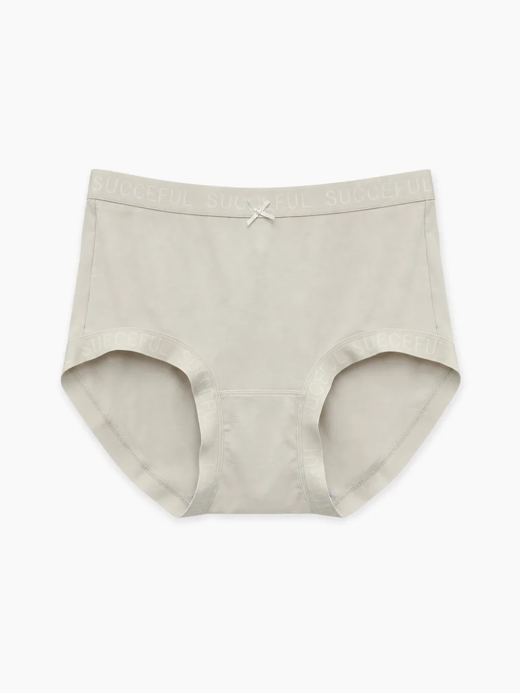Women's Smooth High-Waist Briefs with Logo Trim - Style 33016