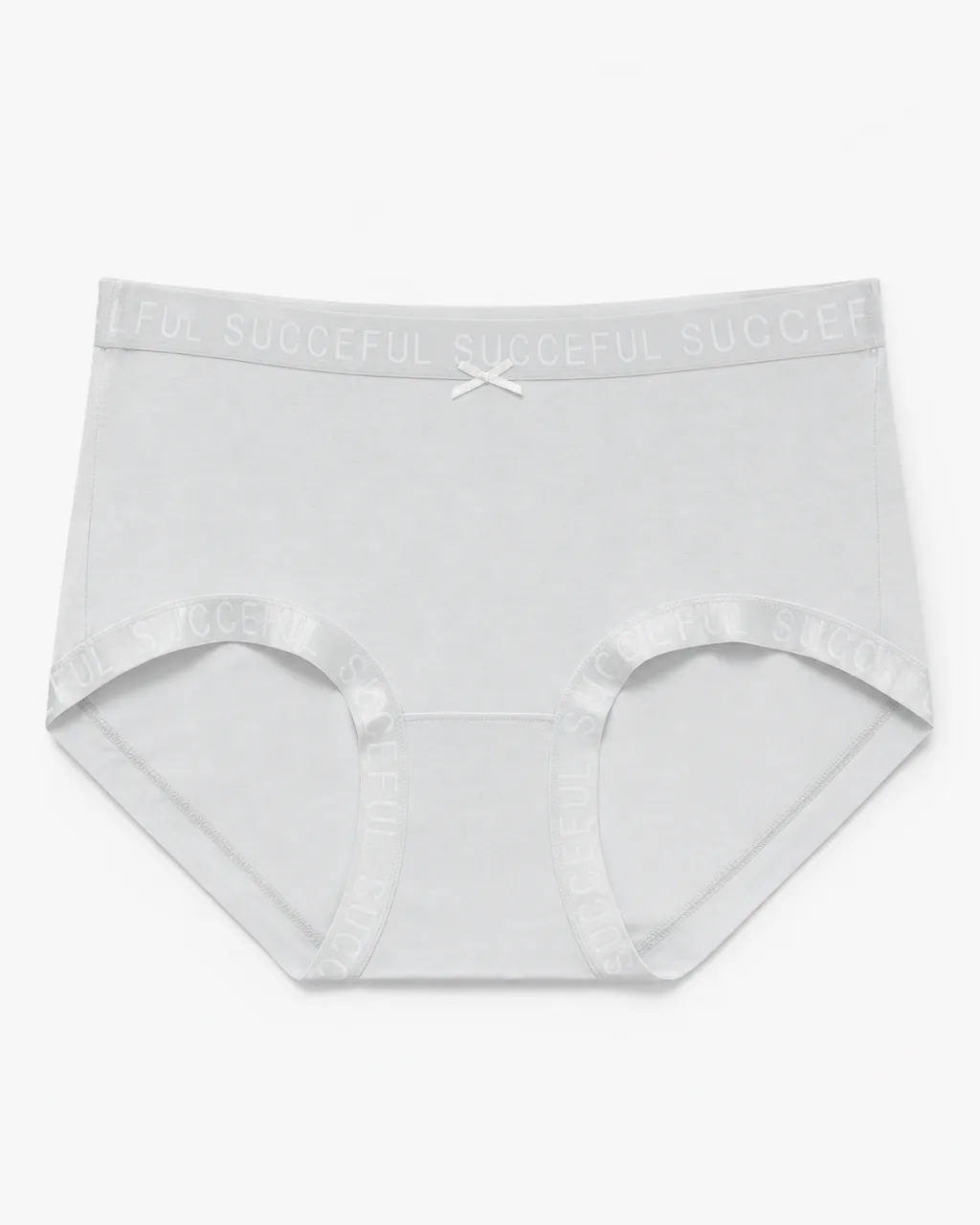 Women's Smooth High-Waist Briefs with Logo Trim - Style 33016