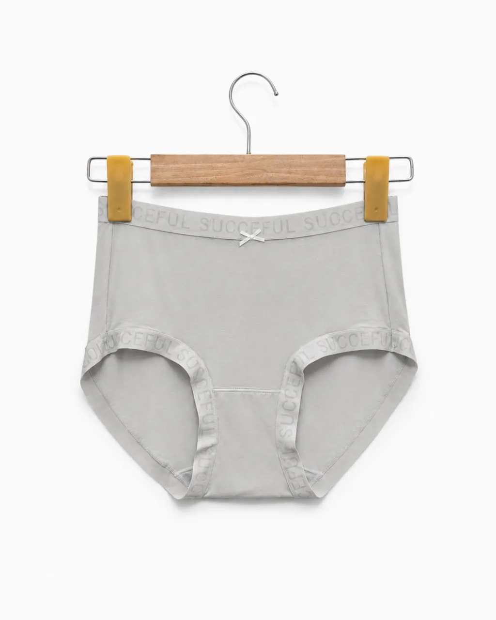 Women's Smooth High-Waist Briefs with Logo Trim - Style 33016