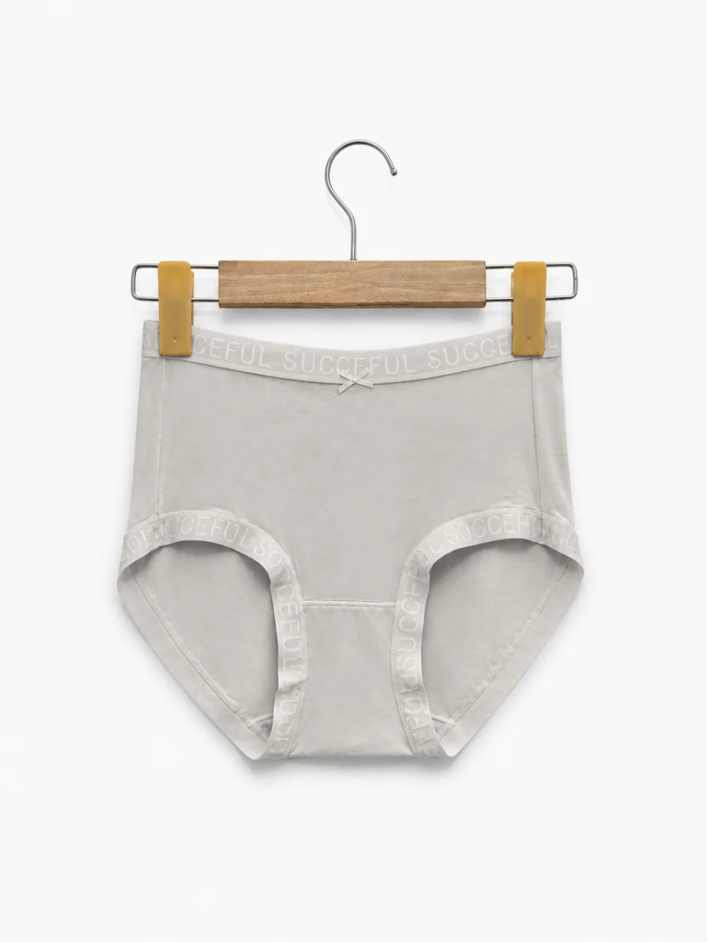 Women's Smooth High-Waist Briefs with Logo Trim - Style 33016