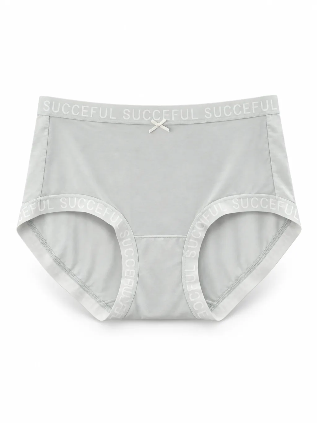 Women's Smooth High-Waist Briefs with Logo Trim - Style 33016