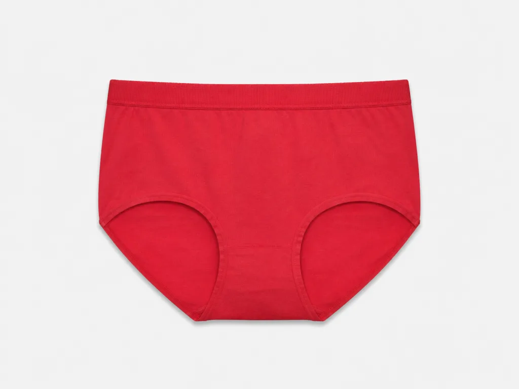 Women's 32-Gauge Melange Mid-Rise Briefs with Contrast Waist - Style 2092