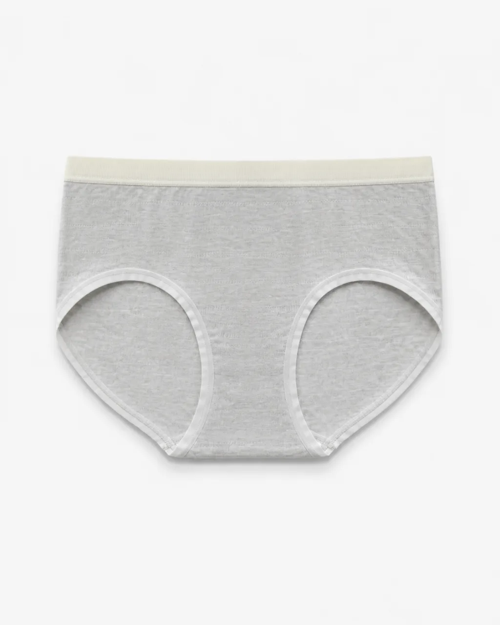 Women's 32-Gauge Melange Mid-Rise Briefs with Contrast Waist - Style 2092