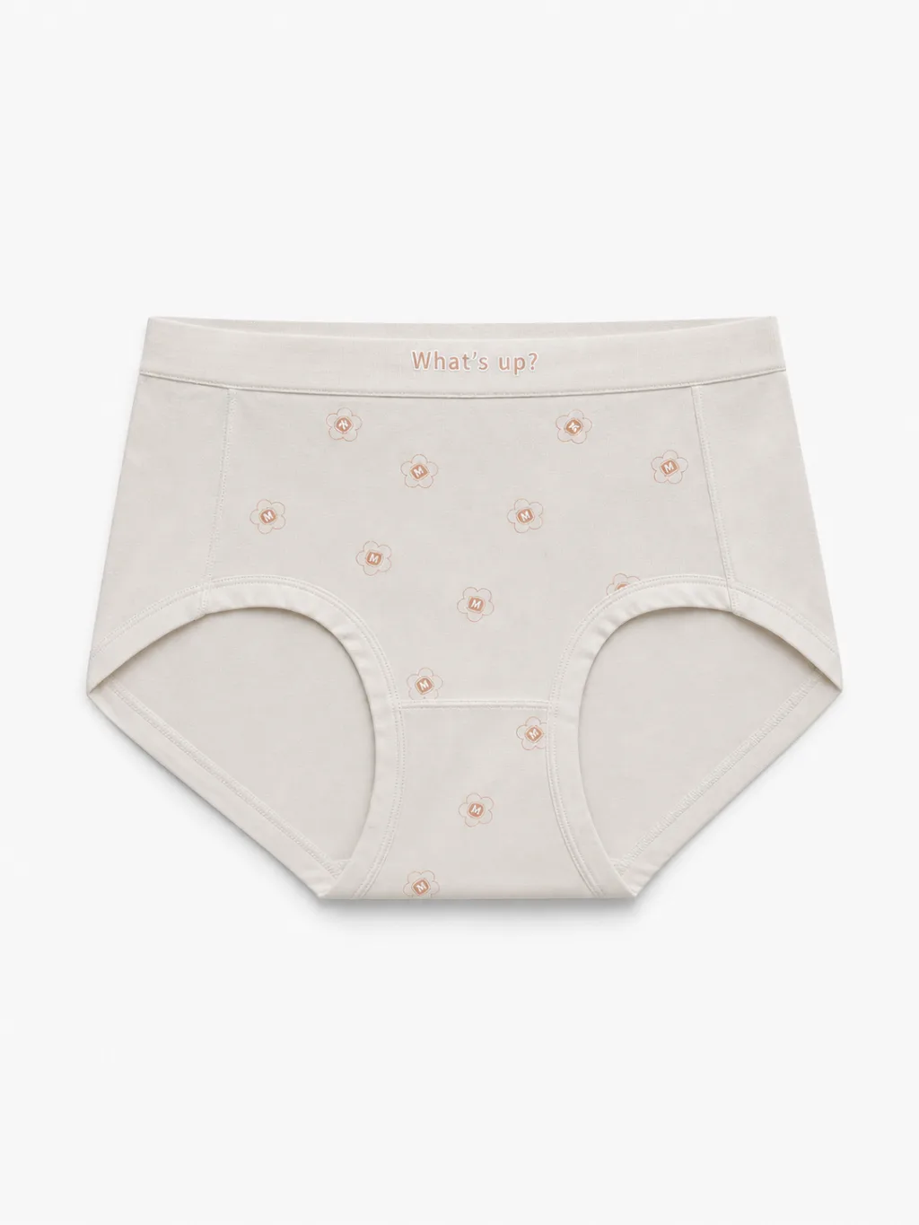 Women's Mini-Floral Smooth High-Waist Briefs - Style 3957