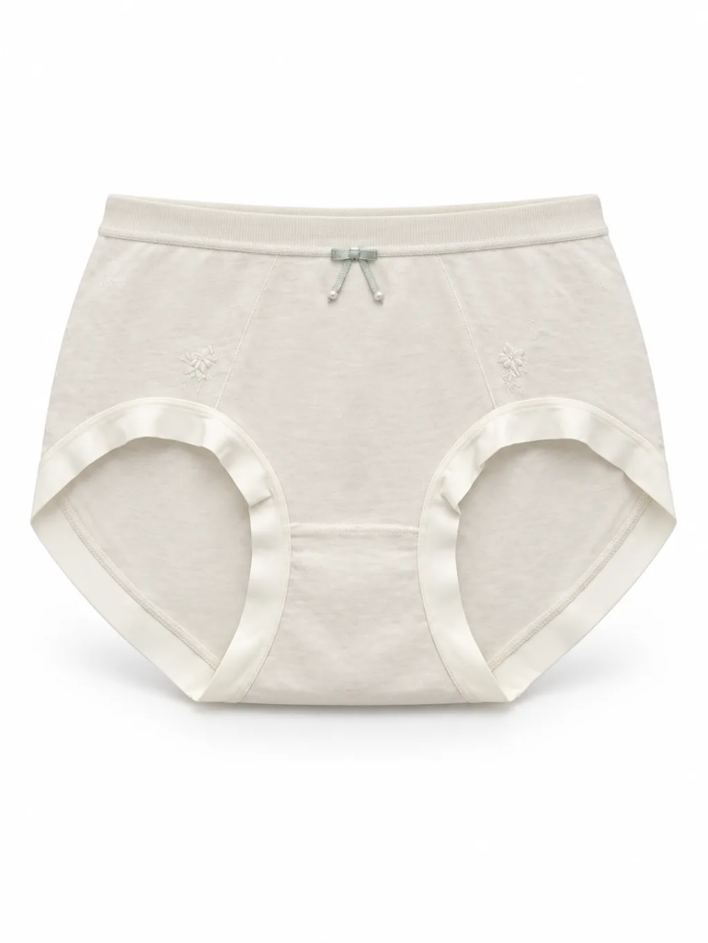 Women's Smooth Bow-Detail High-Waist Briefs - Style 2093