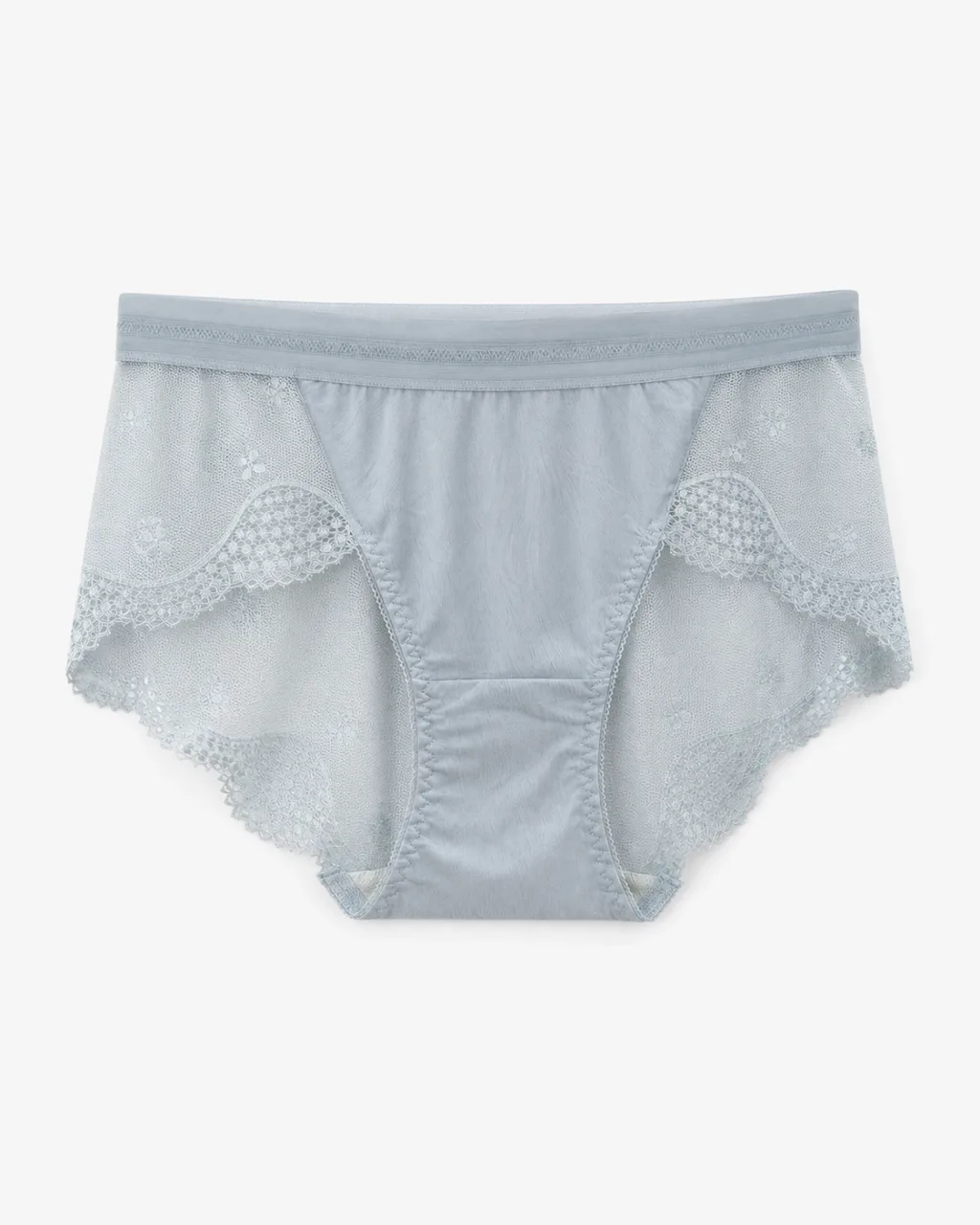 Women's Lace-Panel Mid-Rise Briefs - Style 8271