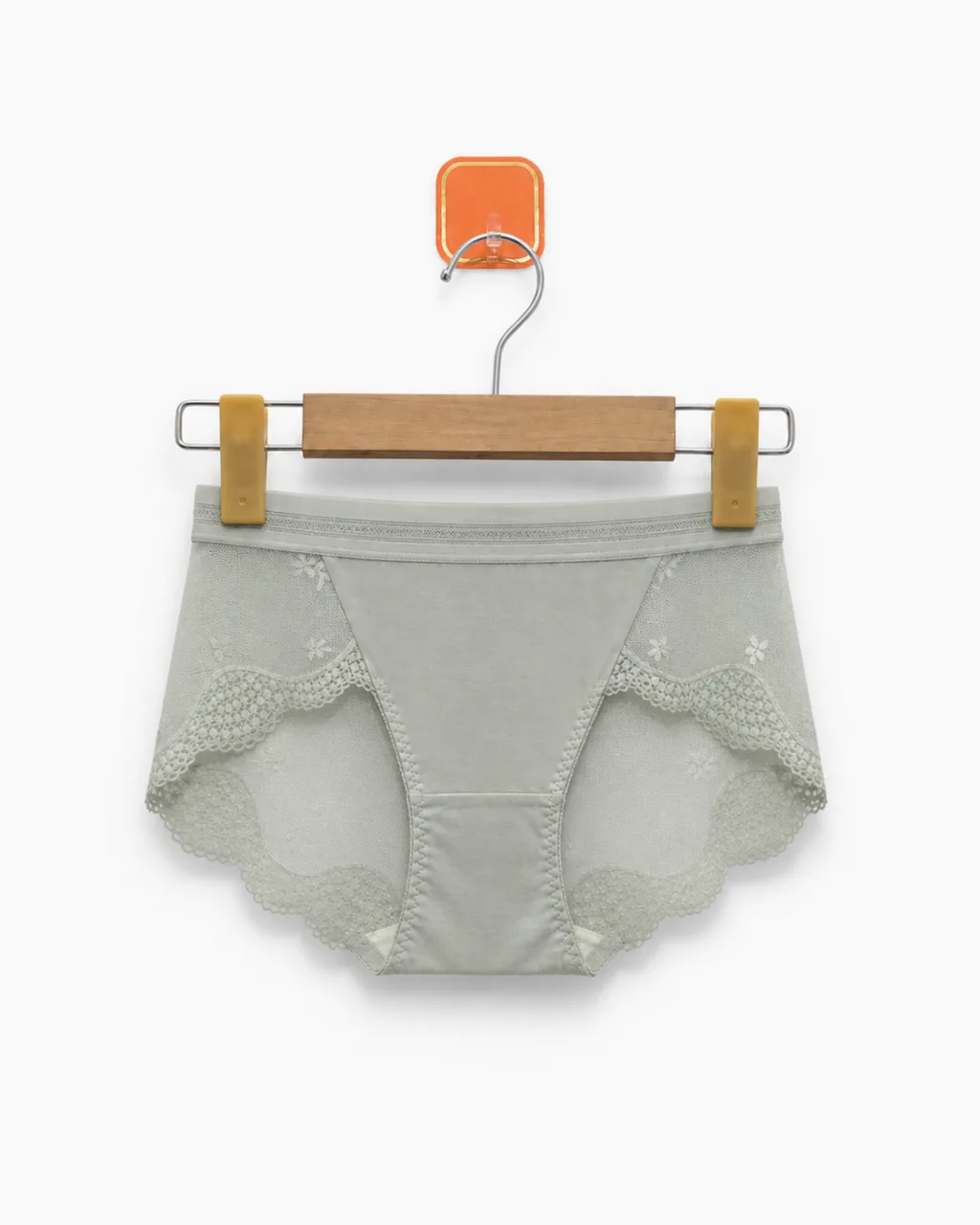 Women's Lace-Panel Mid-Rise Briefs - Style 8271