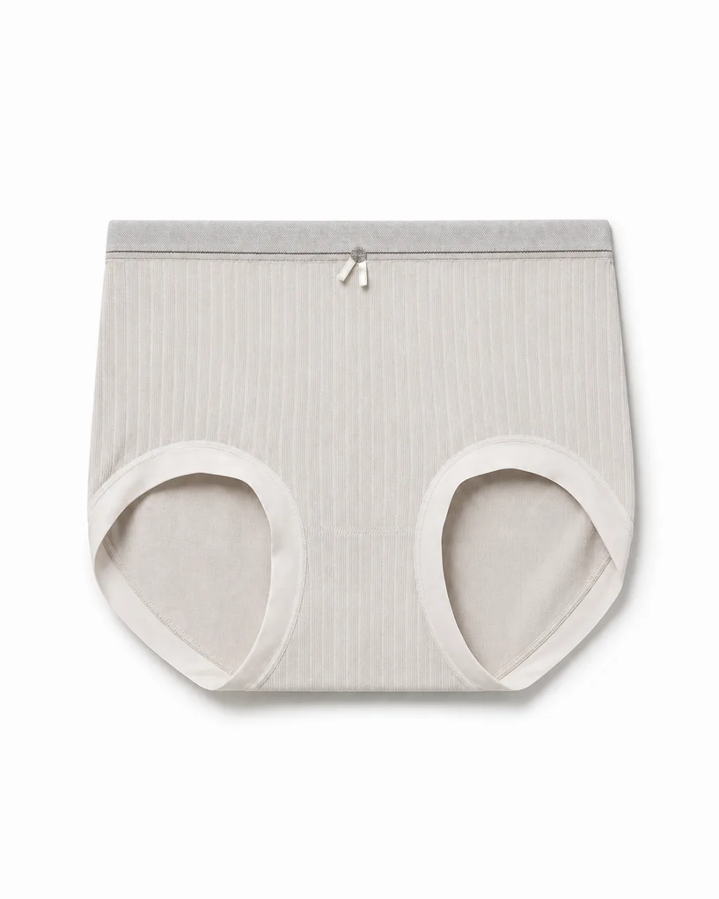 Women's Bow-Detail Ribbed High-Waist Briefs - Style 6621