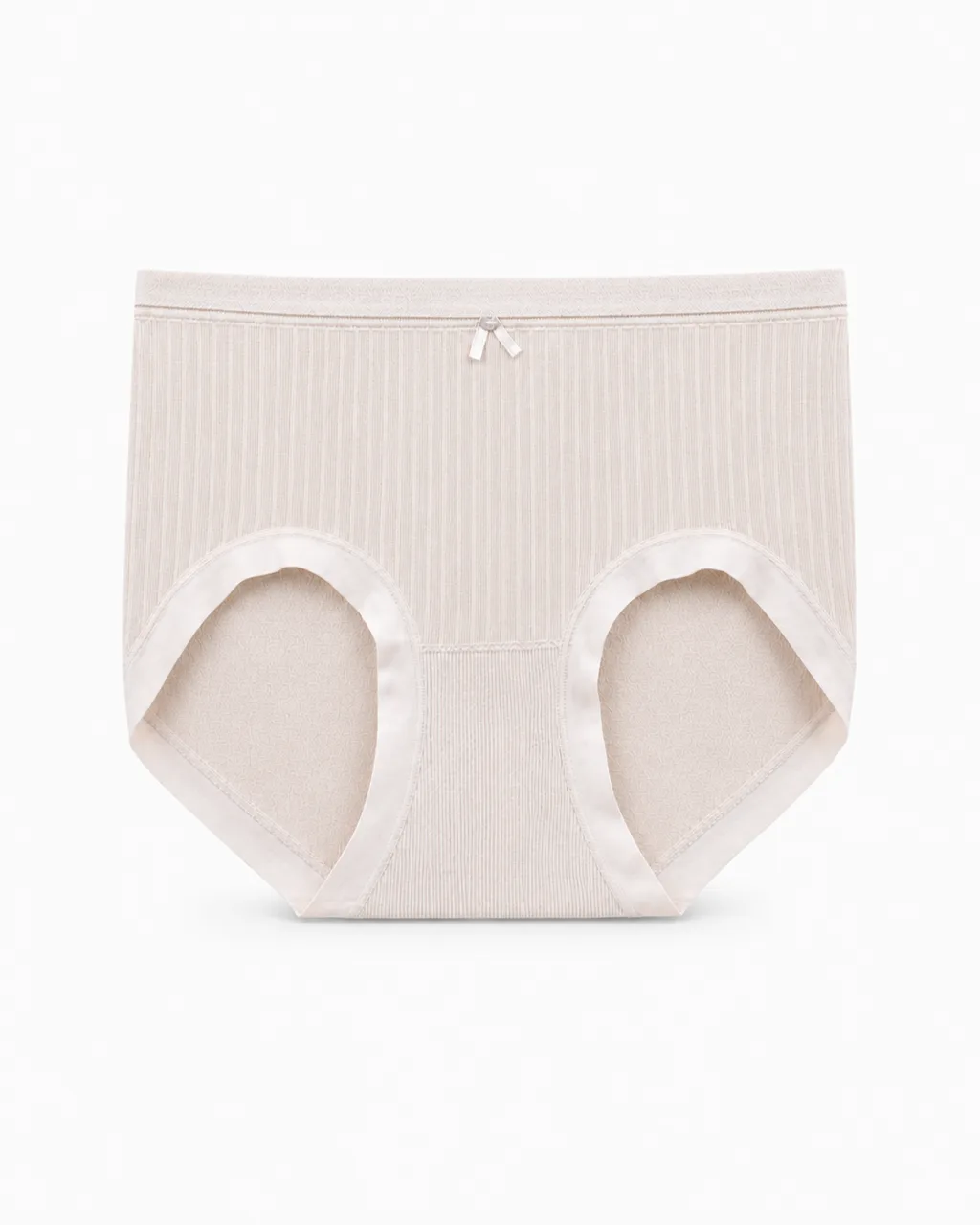 Women's Bow-Detail Ribbed High-Waist Briefs - Style 6621