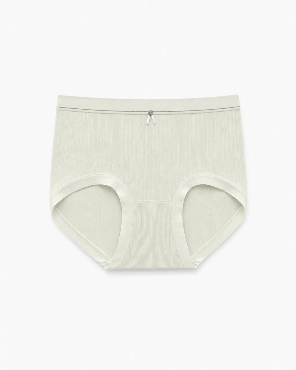 Women's Bow-Detail Ribbed High-Waist Briefs - Style 6621