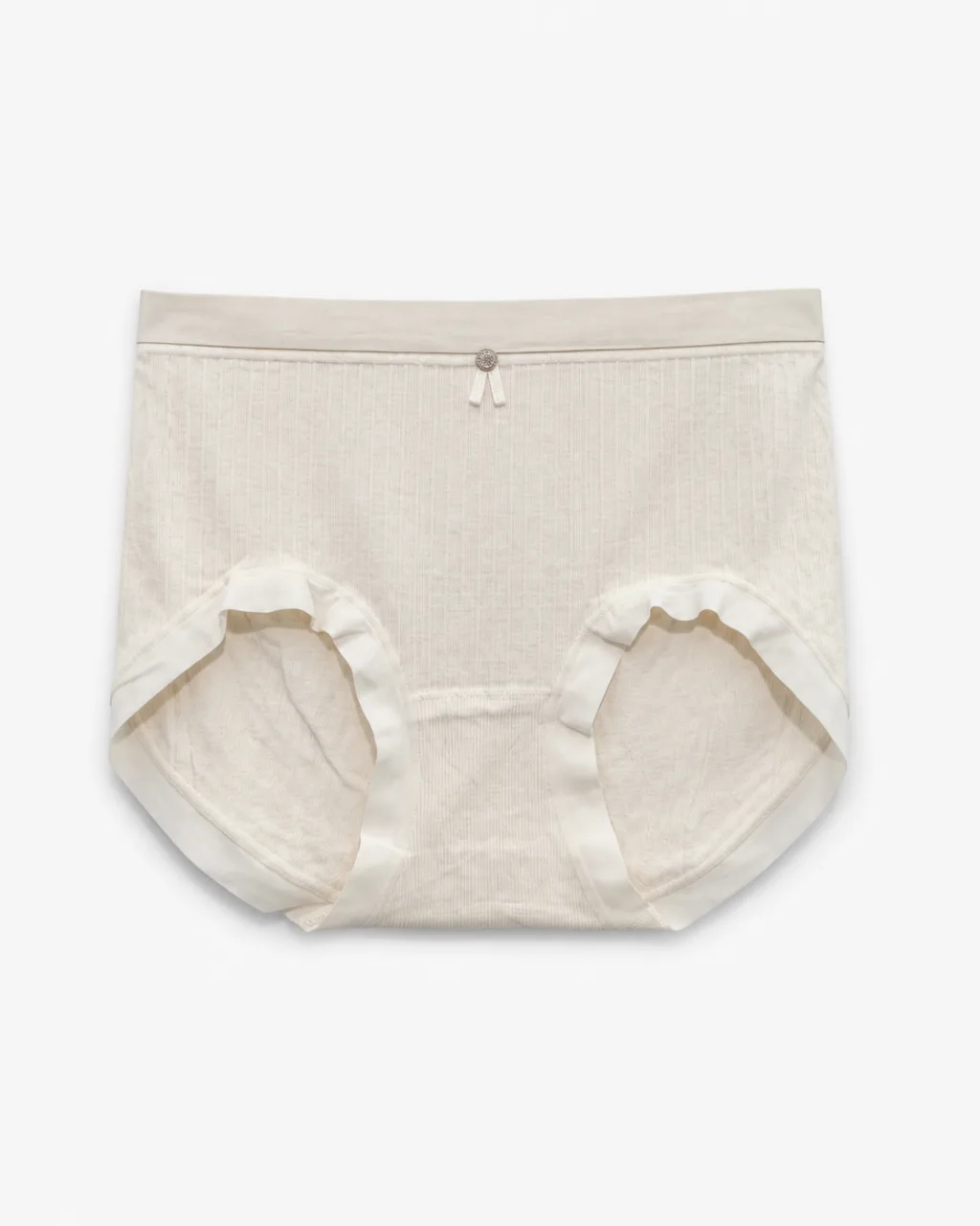 Women's Bow-Detail Ribbed High-Waist Briefs - Style 6621