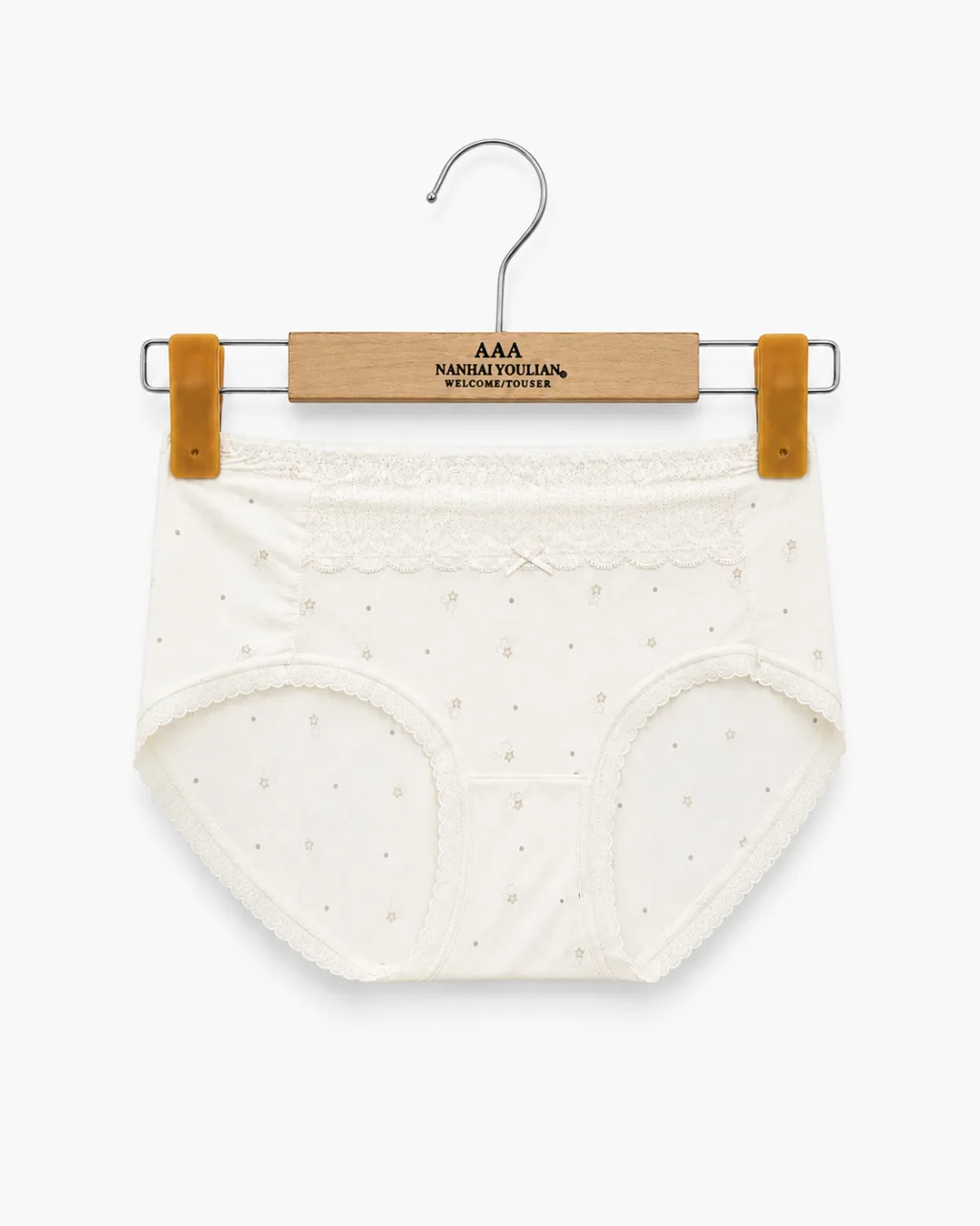 Women's Lace-Panel Printed Briefs - Style 5171
