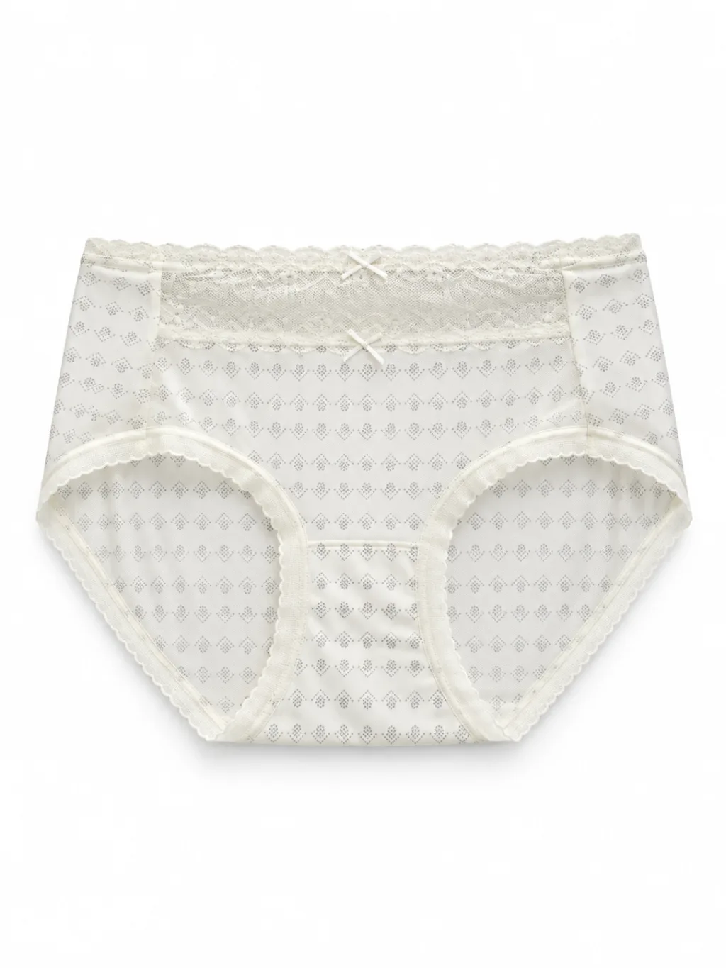 Women's Lace-Panel Printed Briefs - Style 5171