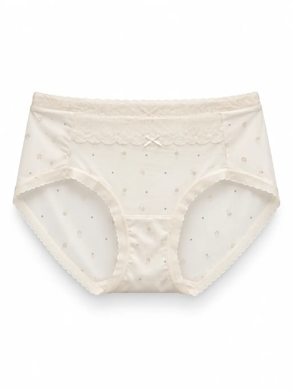 Women's Lace-Panel Printed Briefs - Style 5171