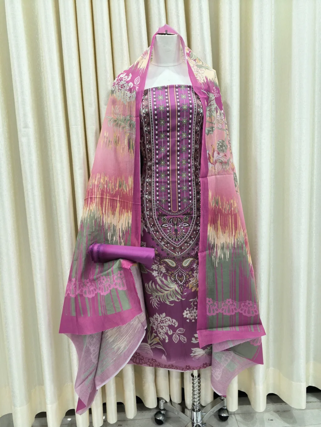 Zam Zam Blush Ikat Panel