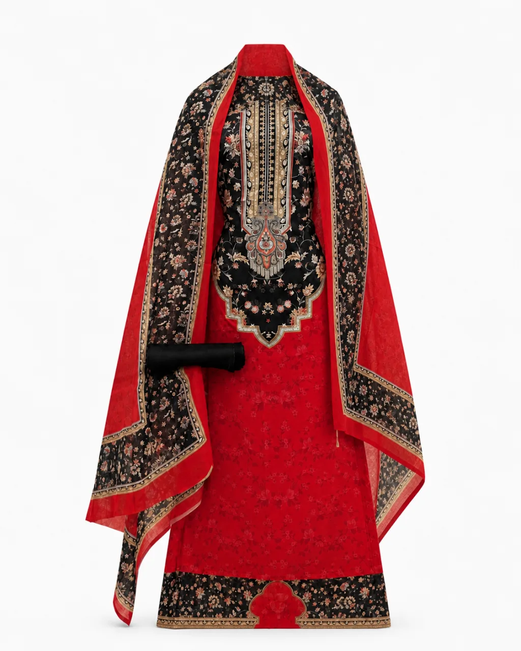Zam Zam Red Baroque Pendant