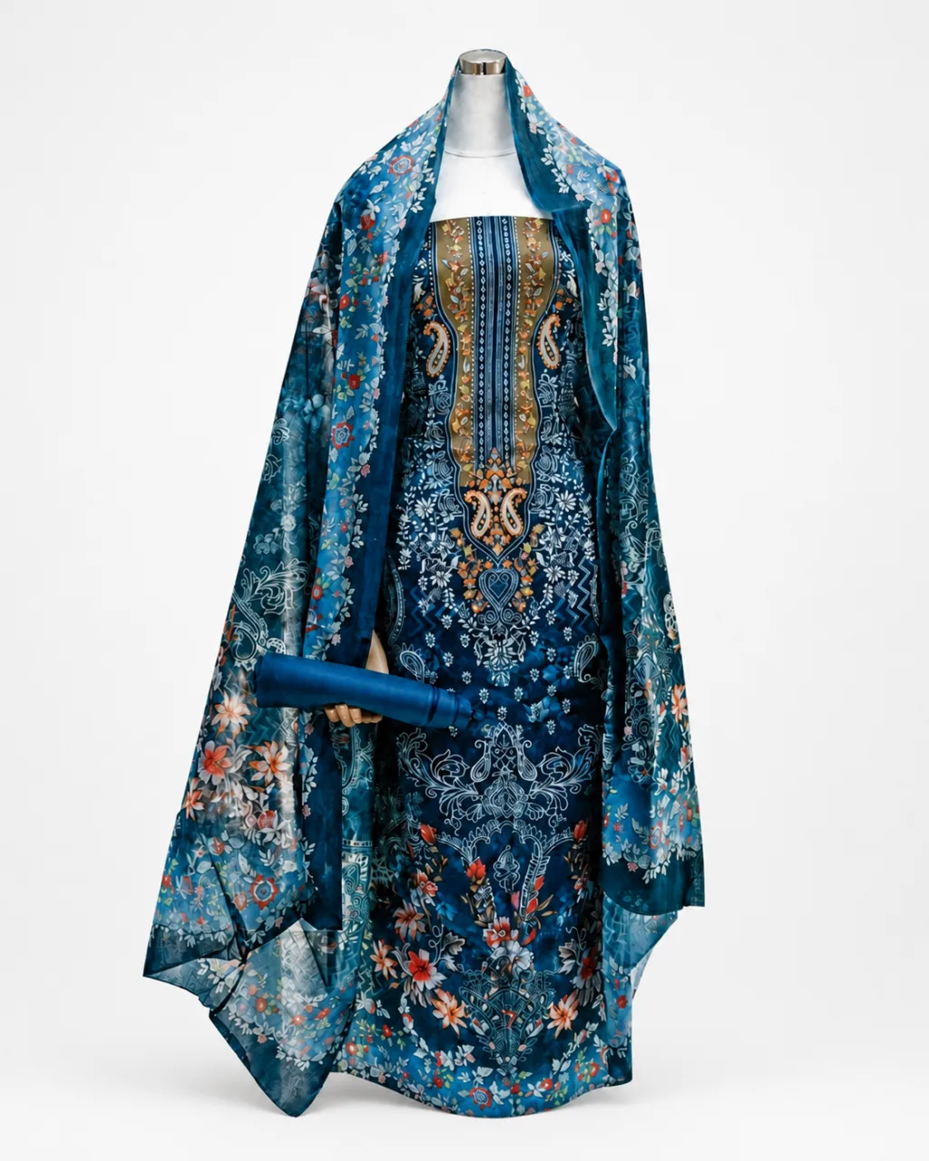 Zam Zam Teal Midnight Garden