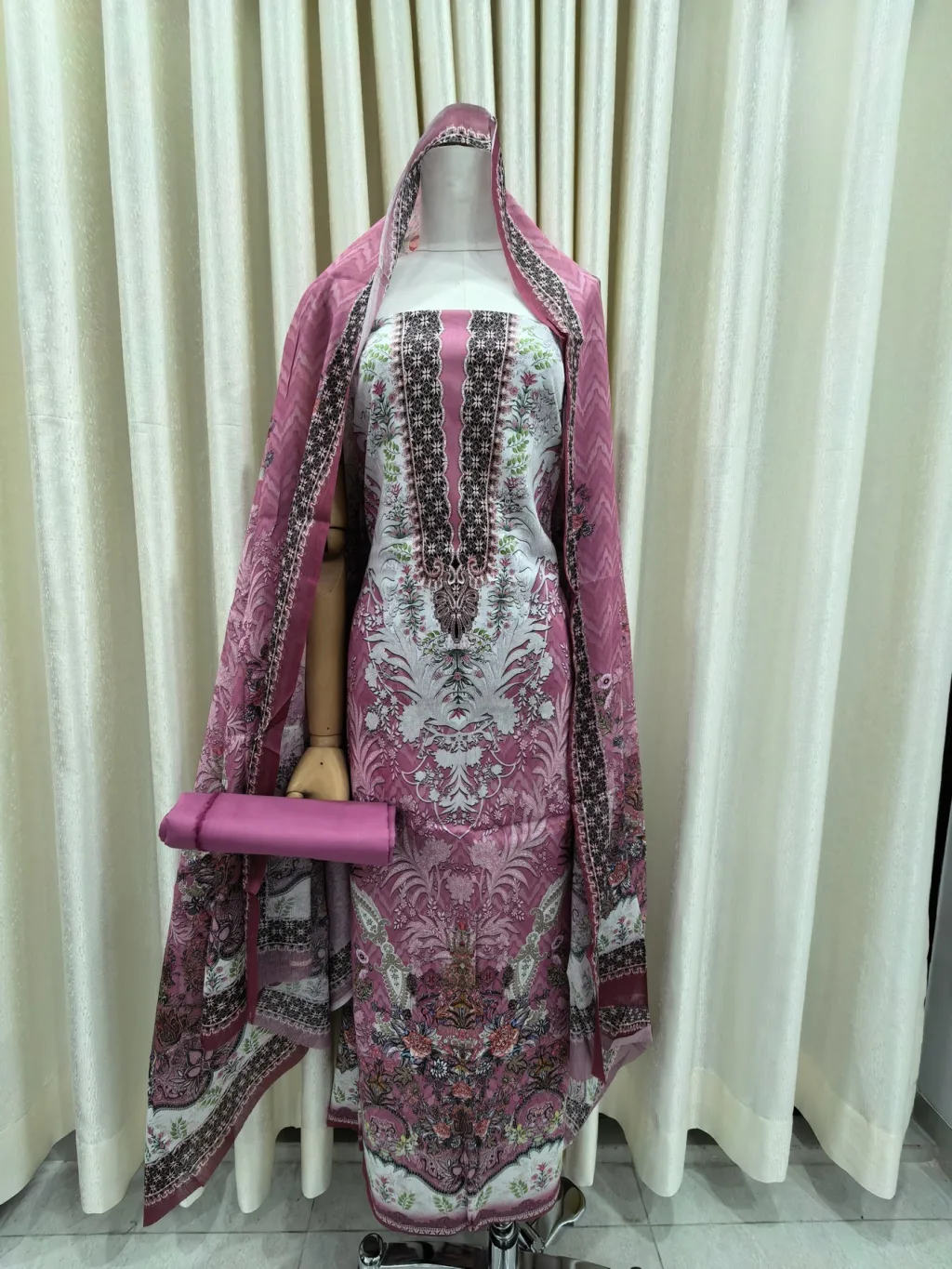 Zam Zam Dusty Rose Botanical Mirror
