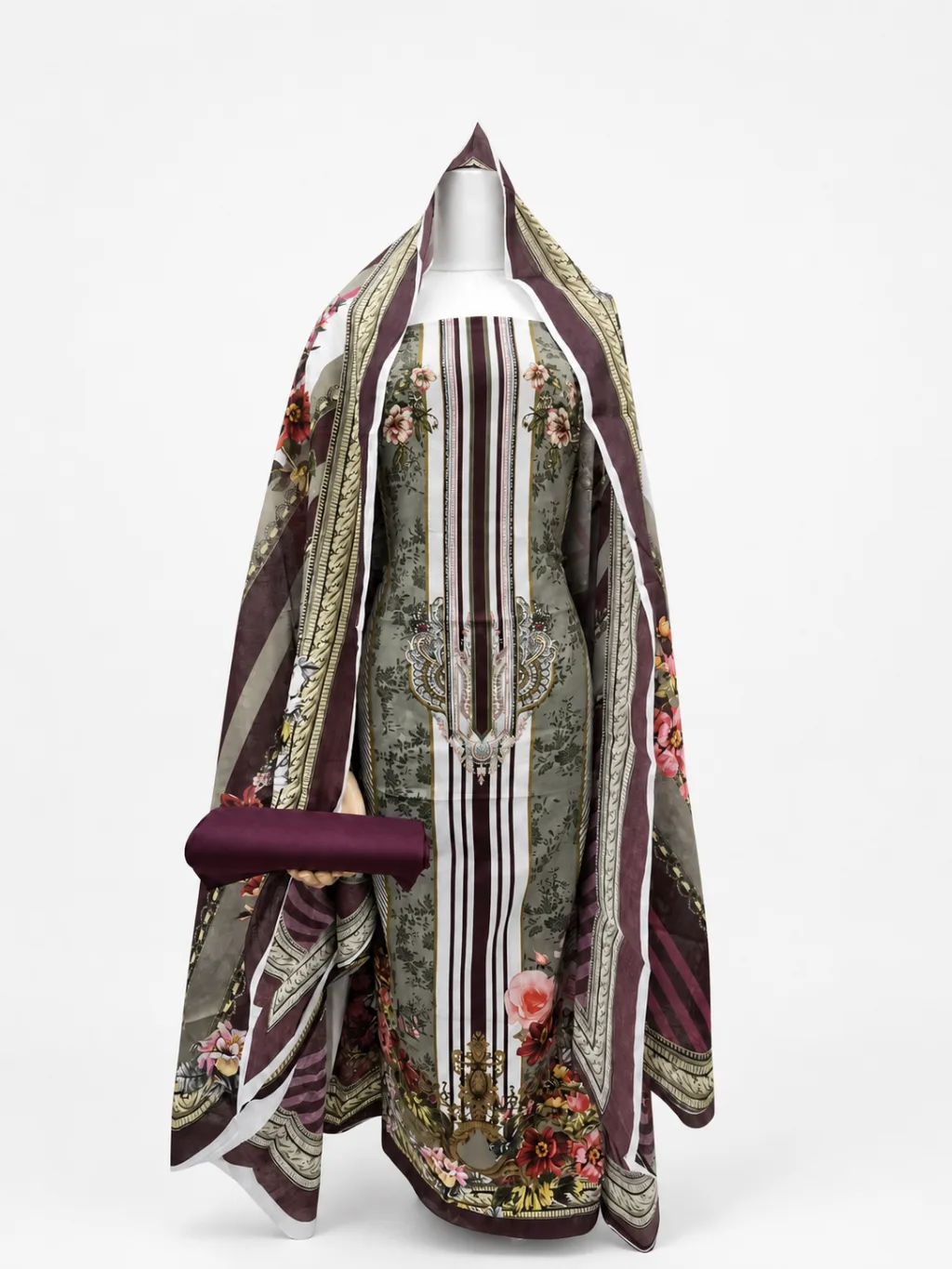 Zam Zam Striped Floral Arch