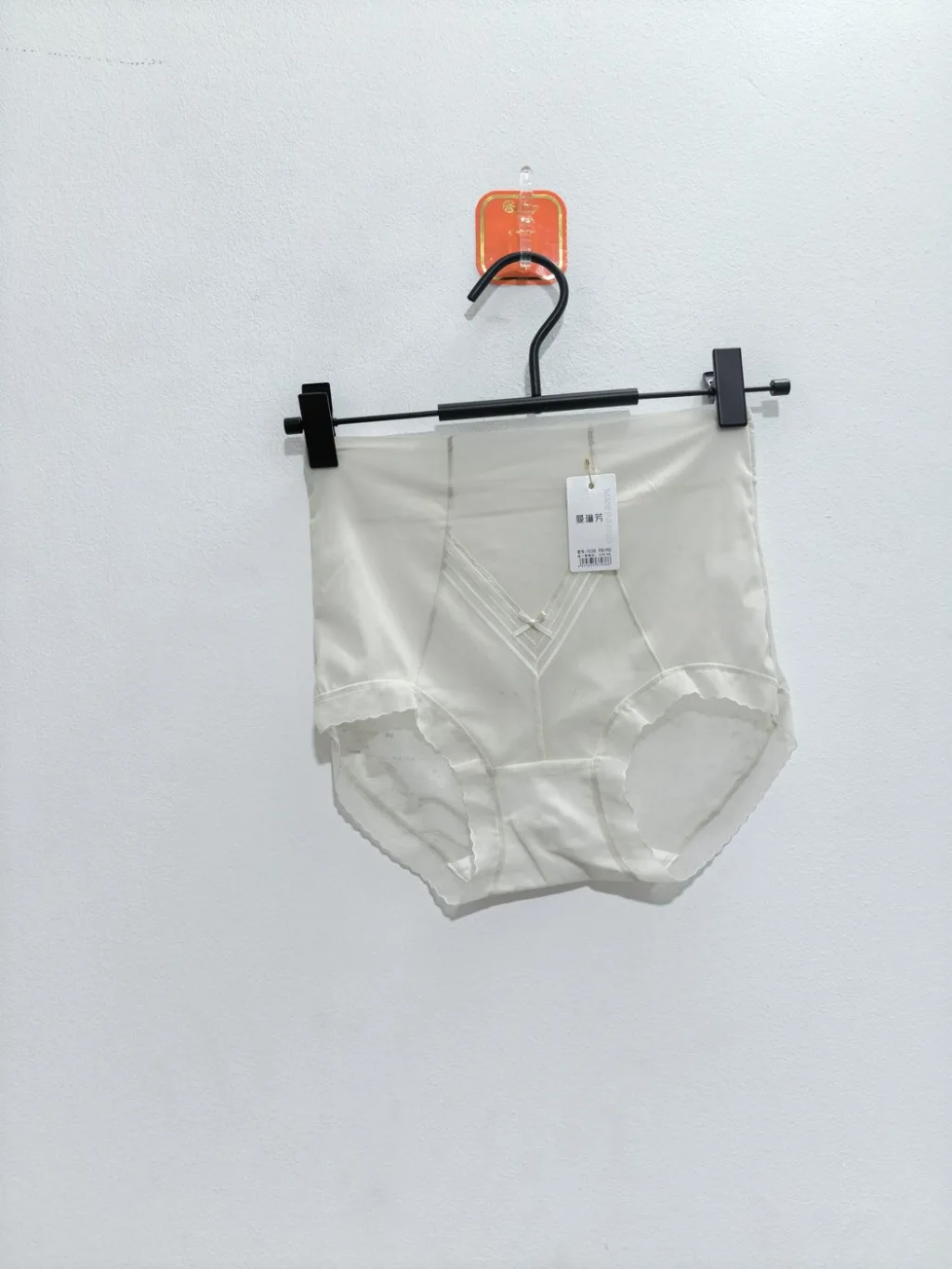 Women's High-Waist Sheer-Mesh Shaping Briefs with V-Panel - Style 1036