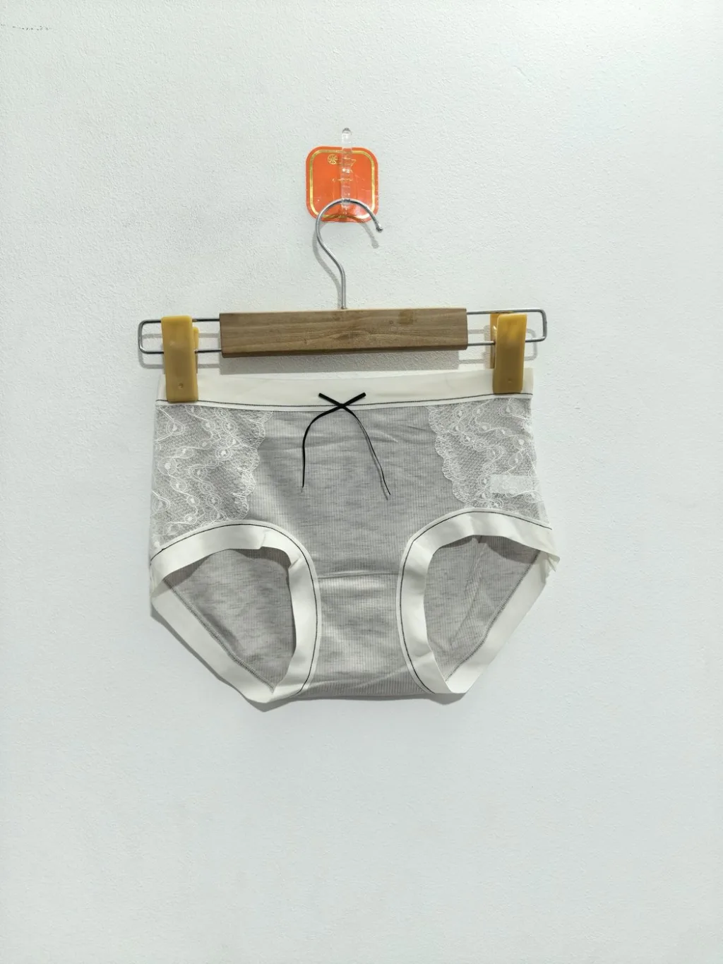 Women's Lace-Panel Ribbed Panty - Style 6773