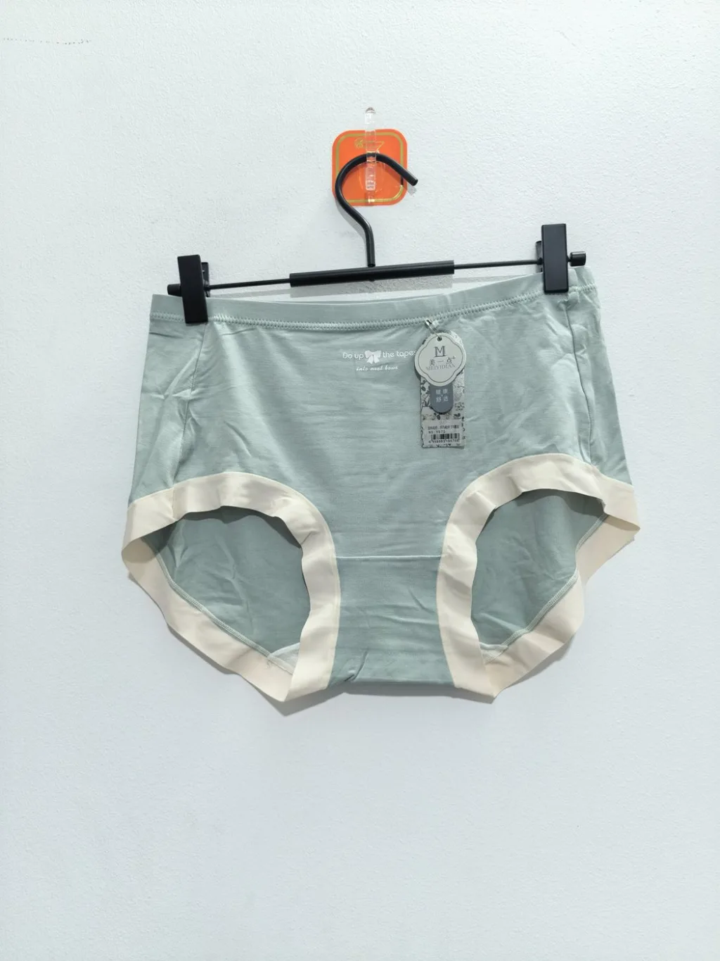 Women's Sage Green with cream trim Panty