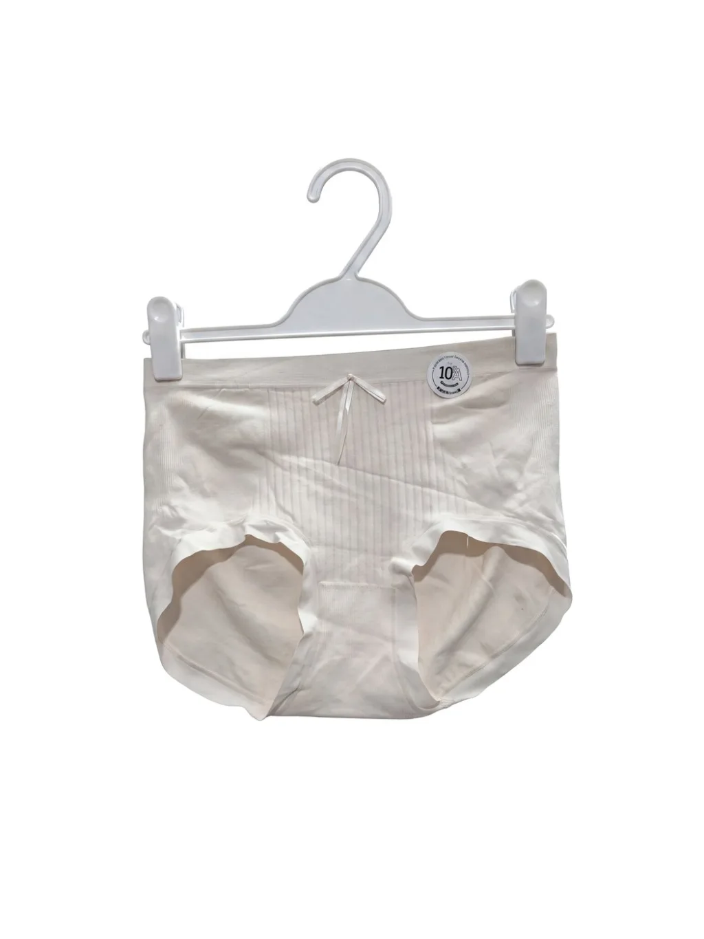 Women's Ribbed-Panel Bow High-Waist Briefs - Style 5005