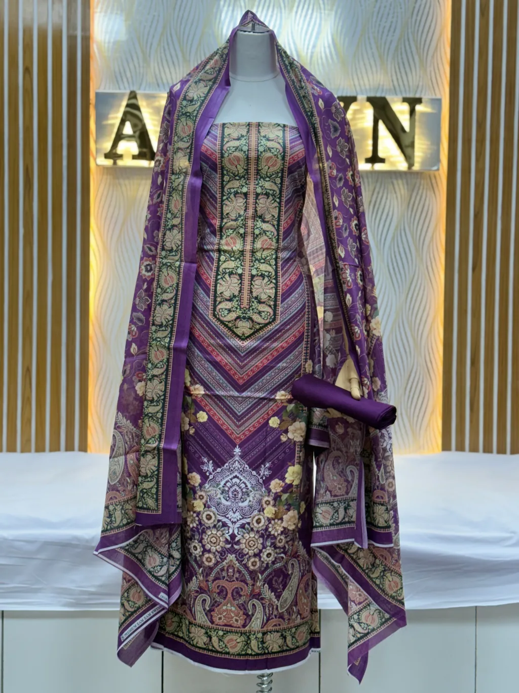 Zam Zam Purple Chevron Paisley