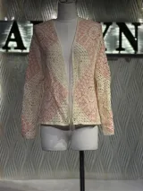 Crochet Open Cardigan - image 4