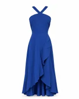 Cross-Strap Ruffle Maxi Dress - ছবি 3