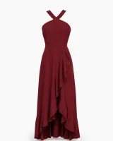 Cross-Strap Ruffle Maxi Dress - ছবি 4