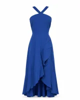 Cross-Strap Ruffle Maxi Dress - image 3