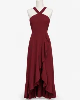 Cross-Strap Ruffle Maxi Dress - image 4