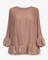 Pleated Petal Ruffle Top - image 2