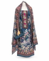Zam Zam Slate Paisley Ribbon - ছবি 2