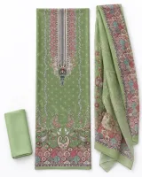 Zam Zam Sage Paisley Border - image 1