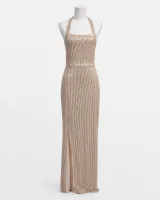 Halter Sequin Bodycon Gown - image 2