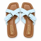 Buckle Strap Flat Sandals - ছবি 7