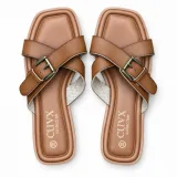 Buckle Strap Flat Sandals - ছবি 3